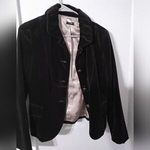 J. Crew Bella Velvet Women's Blazer In Chocolate Color
